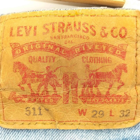 リーバイス Levis ボタン裏 52 511 ストレート デニム レディース W29