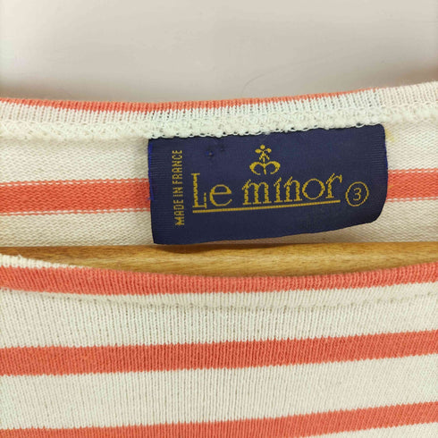 ルミノア Le minor ボーダーバスクシャツ メンズ JPN:3