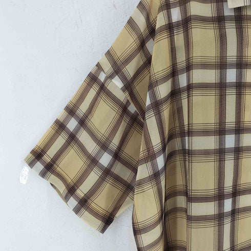 n'OrLABEL シアーチェック柄シャツ レディース FREE