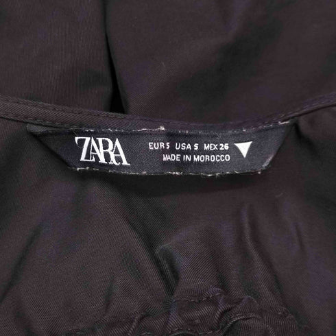 ザラ ZARA ショートポプリンワンピース レディース US S