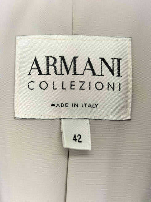 アルマーニコレツィオーニ ARMANI COLLEZIONI イタリア製 レーヨン ウール混 3B テーラードジャケット レディース 42