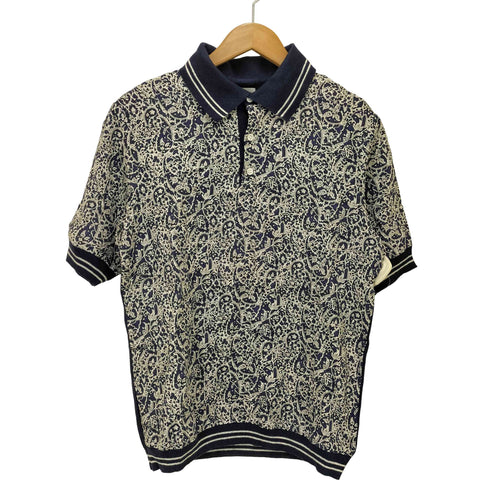 タケオキクチ TAKEO KIKUCHI FLANDERS LINEN ペイズリー柄 半袖ポロシャツ メンズ
