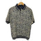 タケオキクチ TAKEO KIKUCHI FLANDERS LINEN ペイズリー柄 半袖ポロシャツ メンズ
