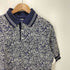 タケオキクチ TAKEO KIKUCHI FLANDERS LINEN ペイズリー柄 半袖ポロシャツ メンズ