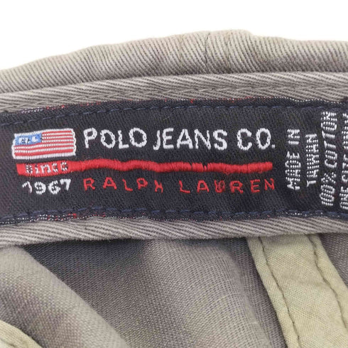 ポロジーンズカンパニーラルフローレン POLO JEANS COMPANY RALPH LAUREN 90S 刺繍入り 6パネル キャップ メンズ
