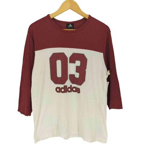 アディダス adidas 00s ナンバリング七分袖カットソー レディース M