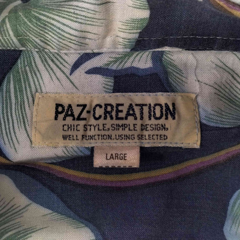 PAZ CREATION ボタニカル柄 L/S シャツ メンズ import:L