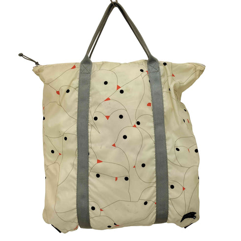 ミナペルホネン mina perhonen コラボ 2WAY HELMETBAG 総柄 ヘルメット バッグ 水鳥 レディース