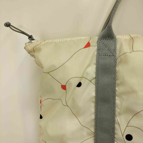 ミナペルホネン mina perhonen コラボ 2WAY HELMETBAG 総柄 ヘルメット バッグ 水鳥 レディース