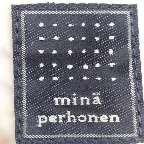 ミナペルホネン mina perhonen コラボ 2WAY HELMETBAG 総柄 ヘルメット バッグ 水鳥 レディース