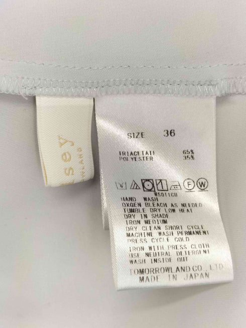 ボールジー BALLSEY スタンドカラー 半袖 ブラウス レディース 36