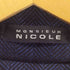 ムッシュ二コル MONSIEUR NICOLE ヘリンボーンスタンドカラーコート メンズ 44
