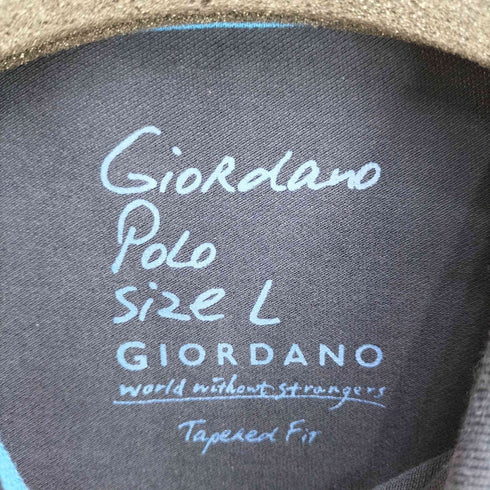ジョルダーノ GIORDANO ロゴビッグ刺繍 メンズ JPN:L