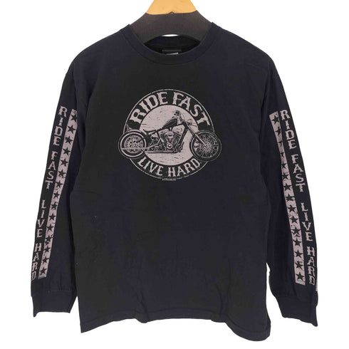 HOT LEATHERS メキシコ製 Circle Bike ロングスリーブ プリントTシャツ メンズ M