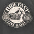 HOT LEATHERS メキシコ製 Circle Bike ロングスリーブ プリントTシャツ メンズ M