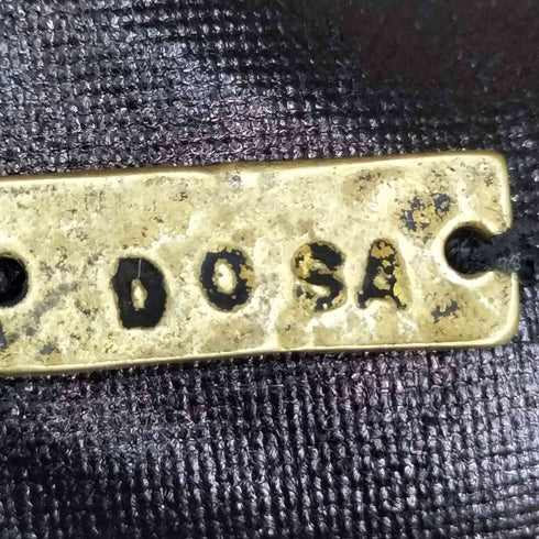 DOSA} ロゴ プレート コーティング ショルダー バッグ レディース