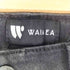 WAIMEA ダメージ加工 ブラックスリムフィットデニム メンズ 34