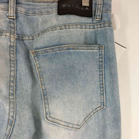 WAIMEA ダメージ加工 スリムフィットデニム メンズ 32