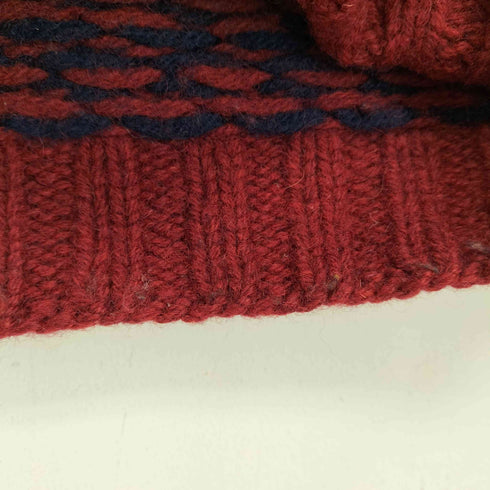 ウールリッチ WOOLRICH 紺タグ 100% ALL PURE WOOL ウールニット 犬 クルーネック レディース import:M