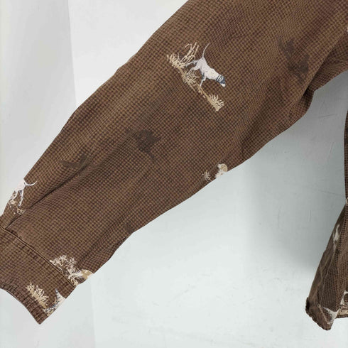 コロンビア Columbia 総柄ボタンダウンシャツ 犬 メンズ import:M