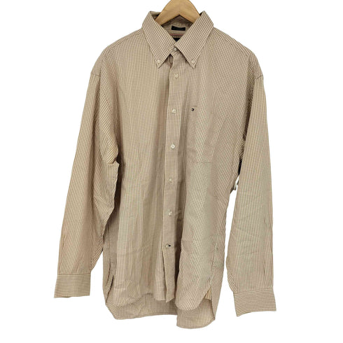 トミーヒルフィガー TOMMY HILFIGER ギンガムチェックボタンダウンシャツ メンズ import:M
