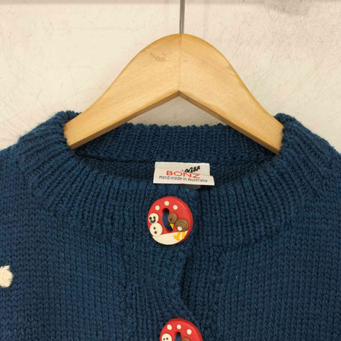 BONZ ハンドメイドウール総柄カーディガン レディース