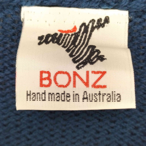 BONZ ハンドメイドウール総柄カーディガン レディース