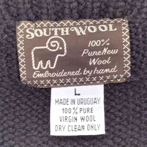 SOUTH WOOL アニマル ニット 100%PURE VIRGIN WOOL メンズ import:L
