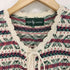 ラルフローレン RALPH LAUREN 総柄 フリル リネン混ニットベスト レディース import:M