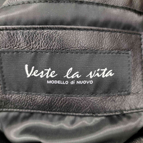 veste la vita LAMB LEATHER レザーテーラードジャケット メンズ LL