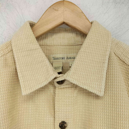 TERRITORY AHEAD ワッフルコーデュロイシャツ メンズ import:L