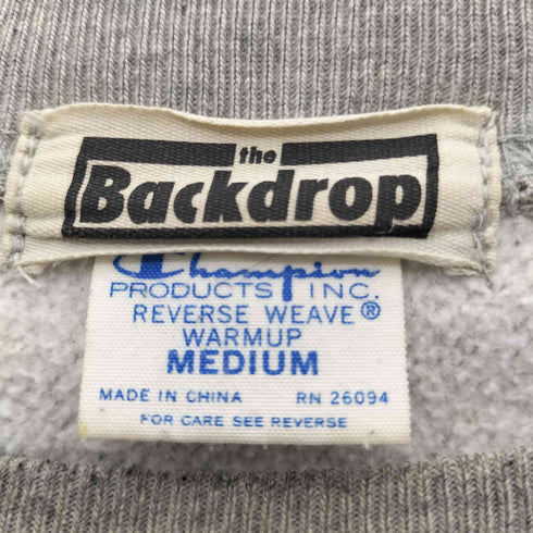 チャンピオン Champion コラボ 青単色タグ 復刻 REVERSE WEAVE クルーネックスウェット メンズ import:M