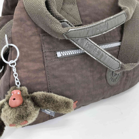 キプリング KIPLING ロゴチャーム ナイロン2WAYハンドバッグ レディース