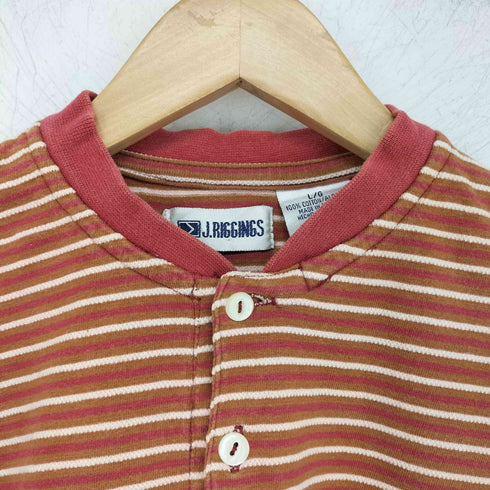 J.RIGGNINGS ヘンリーネックボーダーTシャツ メンズ import:L