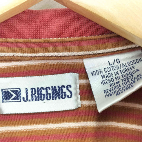 J.RIGGNINGS ヘンリーネックボーダーTシャツ メンズ import:L