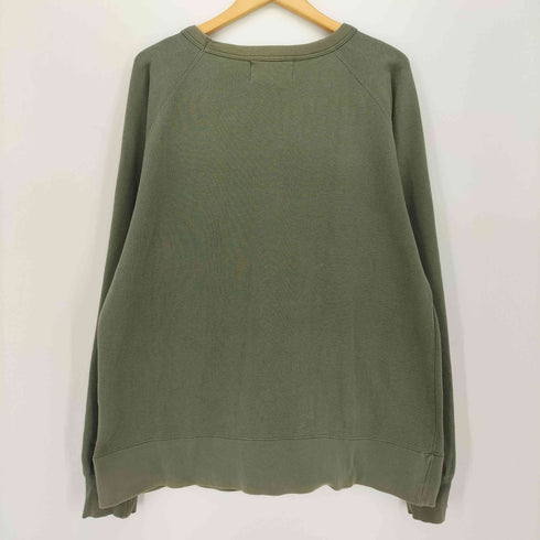 80-90S PEAKABOO 前Vガゼット U.S SURF プリント クルーネック スウェット メンズ import:L