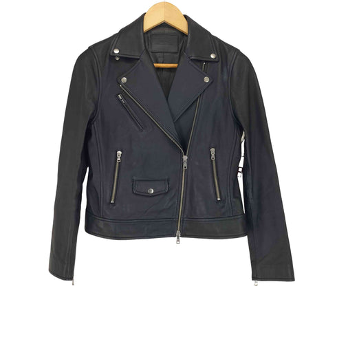 ユナイテッドアローズグリーンレーベルリラクシング UNITED ARROWS green label relaxing lamb lather ダブルライダースジャケット レディース JPN:38