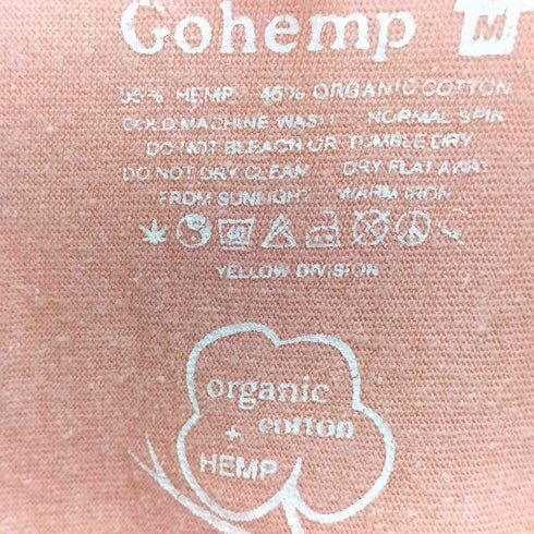 ゴーヘンプ GOHEMP アーティストプリント ボートネック ロングスリーブ Tシャツ レディース import:M