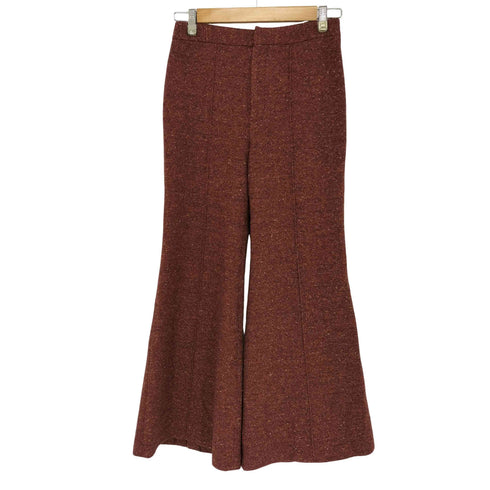 ステュディオス STUDIOUS ツイード バックスリット フレアパンツ レディース JPN:1