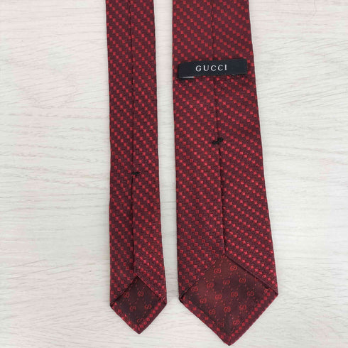 グッチ GUCCI シルク100 総柄 ネクタイ メンズ