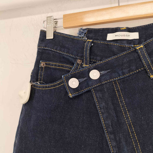 マウジー moussy CROSS WAIST WIDE STRAIGHT レディース 2