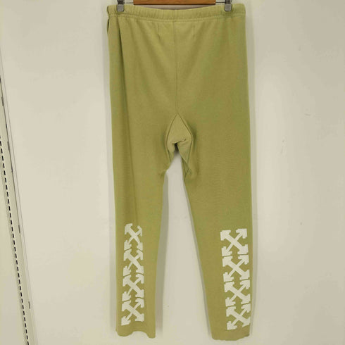 オフホワイト OFF-WHITE 18SS カットオフ バイアスプリントスウェットロングパンツ メンズ M
