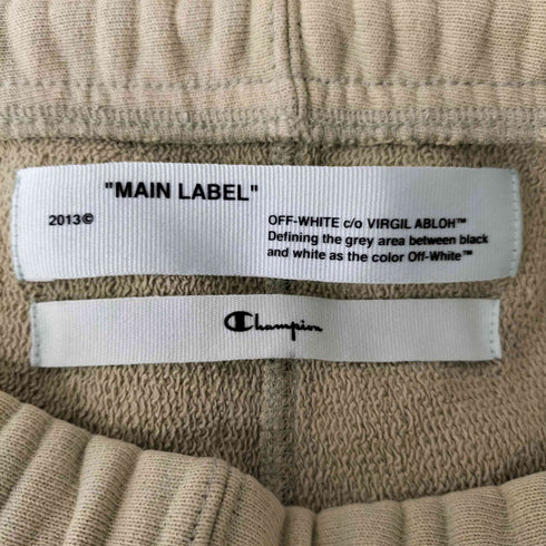 オフホワイト OFF-WHITE 18SS カットオフ バイアスプリントスウェットロングパンツ メンズ M