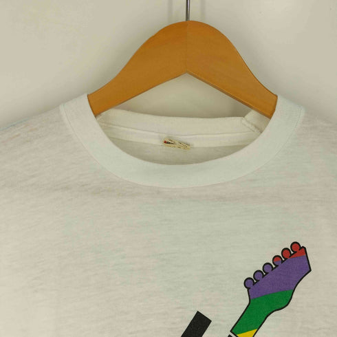 スクリーンスターズ SCREEN STARS 80S USA製 1985コピーライト 袖裾シングル LIVE AID 両面プリント クルーネックTシャツ メンズ import:L