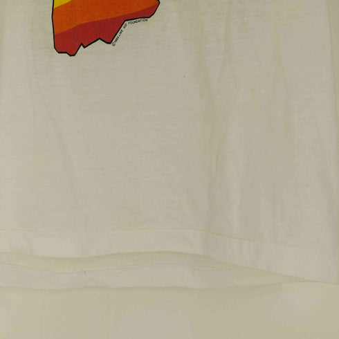 スクリーンスターズ SCREEN STARS 80S USA製 1985コピーライト 袖裾シングル LIVE AID 両面プリント クルーネックTシャツ メンズ import:L
