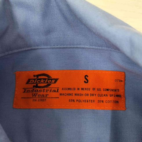 ディッキーズ Dickies 企業ワッペン S/Sワークシャツ メンズ JPN:S