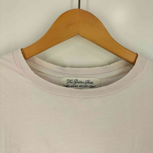 レミレリーフ REMI RELIEF ダメージ 両面プリント クルーネックTシャツ メンズ import:M