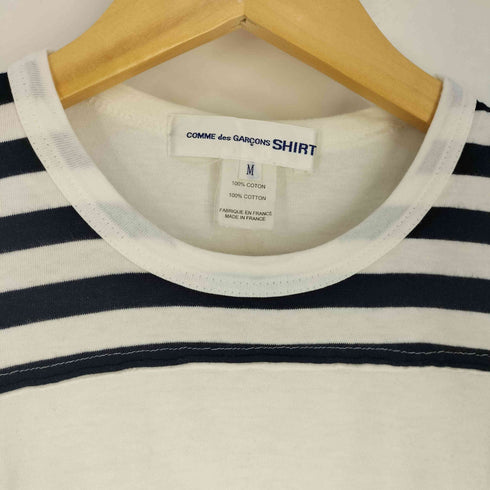 コムデギャルソンシャツ COMME des GARCONS SHIRT 切替 ボーダー クルーネックTシャツ メンズ JPN:M