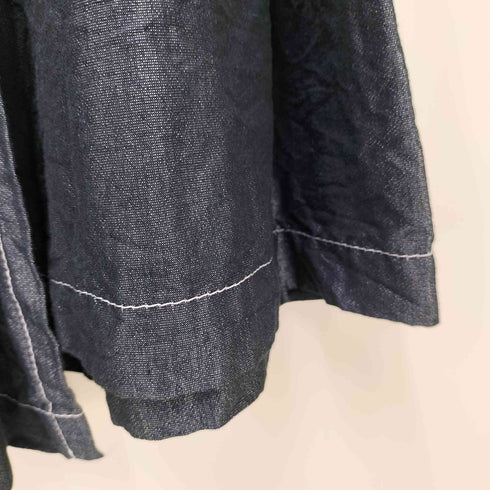 トリココムデギャルソン tricot COMME des GARCONS 11SS リネン混 ラメ プリーツ ラップスカート AD2010 レディース JPN:S