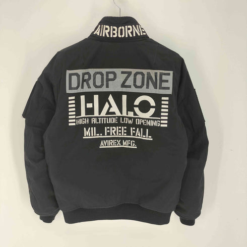 アヴィレックス AVIREX Militar Camp MA-1 MOD HALO モデファイ ハロ フライトブルゾンジャケット レディース import:L